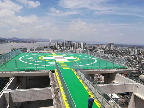 超高层建筑屋顶直升飞机停机坪施工工法