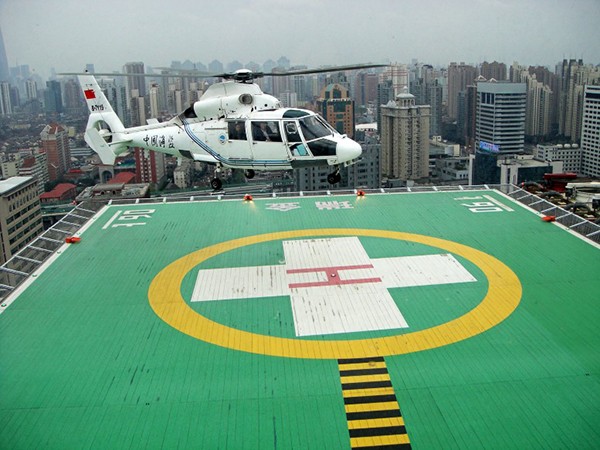 预测未来越来越多的医院机构都将是建设直升机停机坪